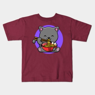 Noodles Cat Kids T-Shirt